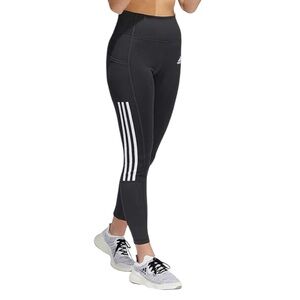 Adidas Women’s Black Leggings with White 3 Stripes M